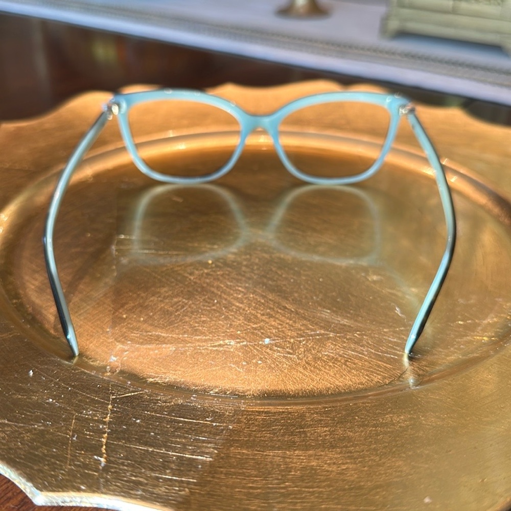Tiffany & Co tortoise blue Swarovski Crystal Eyeglass frames - Picture 8 of 15